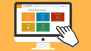 Screenshot Saferinternet-Website zur Digitalen Grundbildung