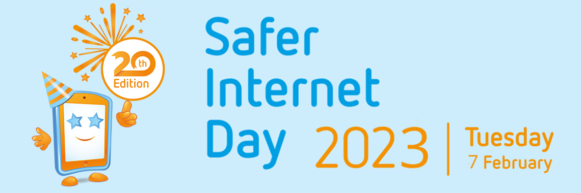 Safer Internet Day 2023 Logo 20 Jahre Jubiläum
